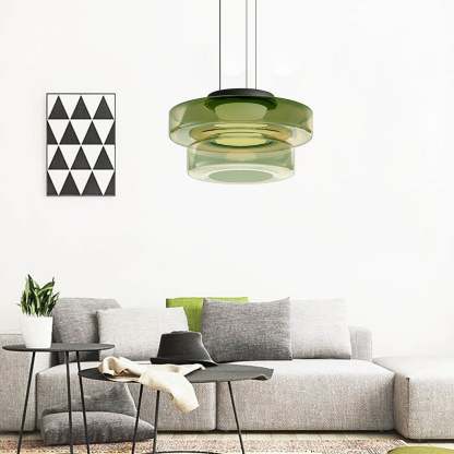 Hailie Modern Keuken Eiland Glas Hanglampen Woonkamer