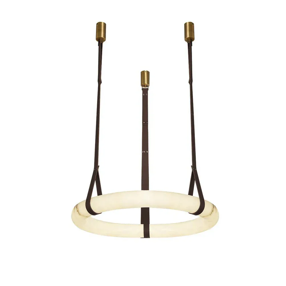 Hailie Vintage Unusual Resin Leather Pendant Light Living Dining Room