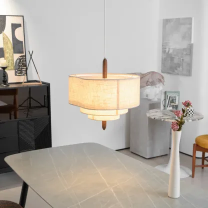 Renée Modern Kiezelsteen Stof Hanglampen Slaapkamer Eetkamer