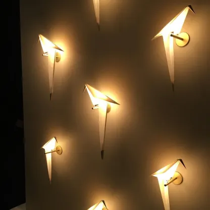 Orr Modern Unusual Bird PC Metal Wall Light Bedroom Study Living Room