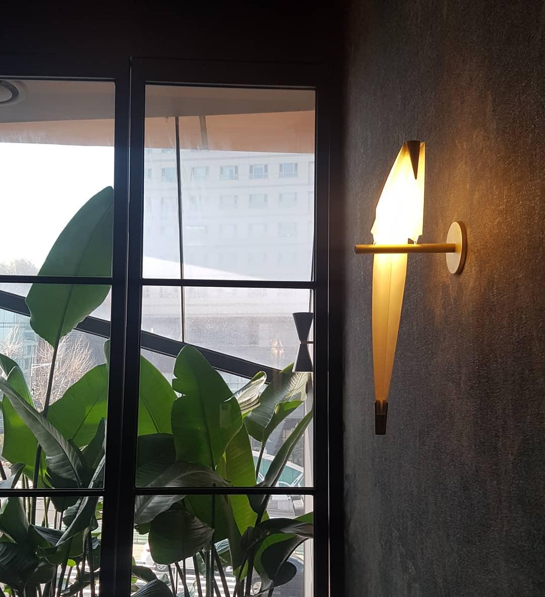 Orr Modern Unusual Bird PC Metal Wall Light Bedroom Study Living Room