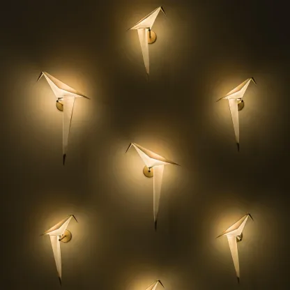 Orr Modern Unusual Bird PC Metal Wall Light Bedroom Study Living Room