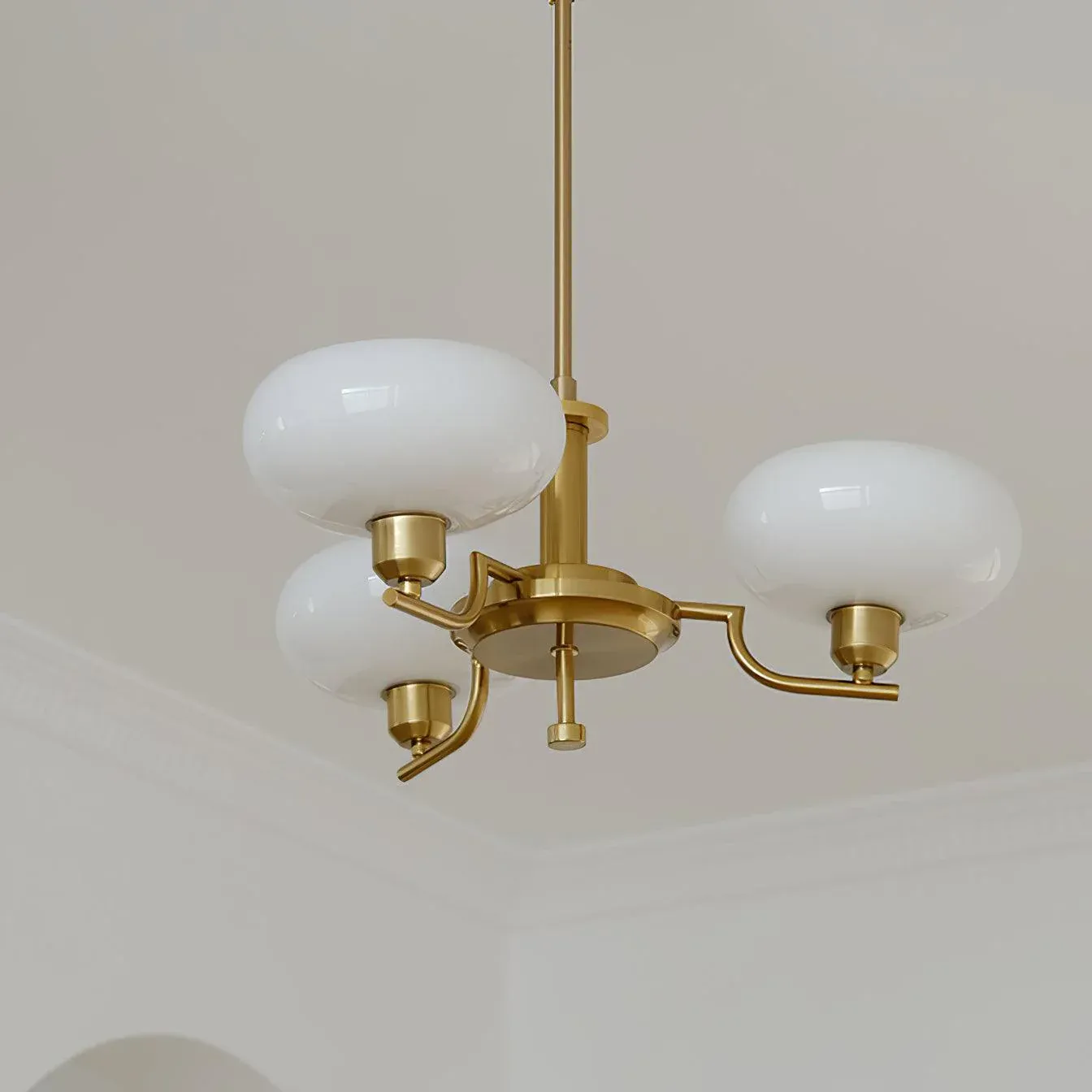 Valentina Vintage Antique Metal Glass Chandelier Living Dining Room