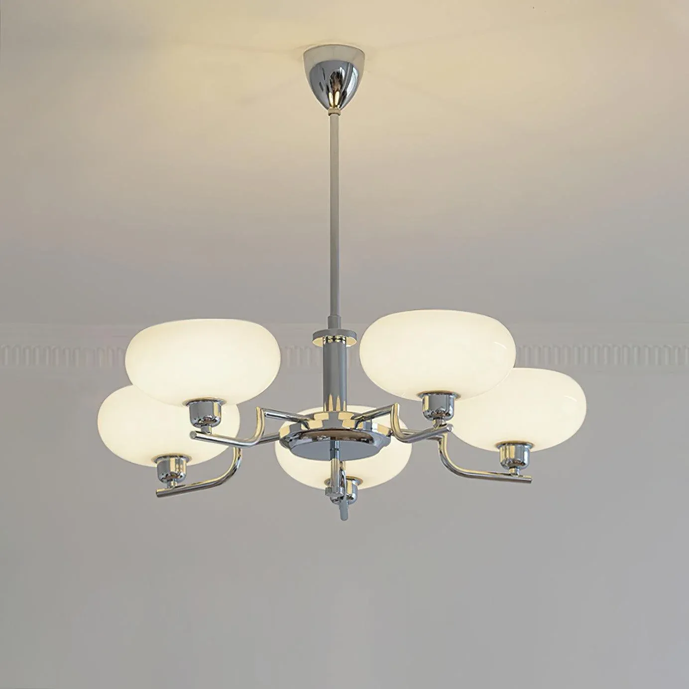 Valentina Vintage Antique Metal Glass Chandelier Living Dining Room