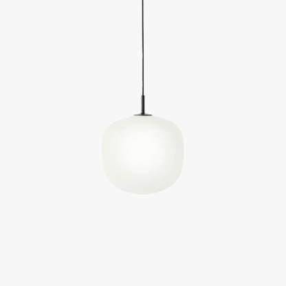 Hailie Modern Round Metal Glass Pendant Light Bedroom Dining Room
