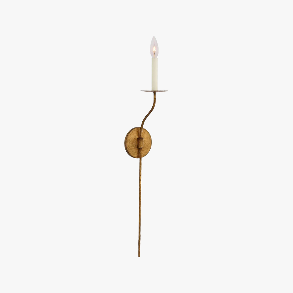 Alessio Vintage Candle Metal Wall Light Fixture Hallway Bedroom Bathroom