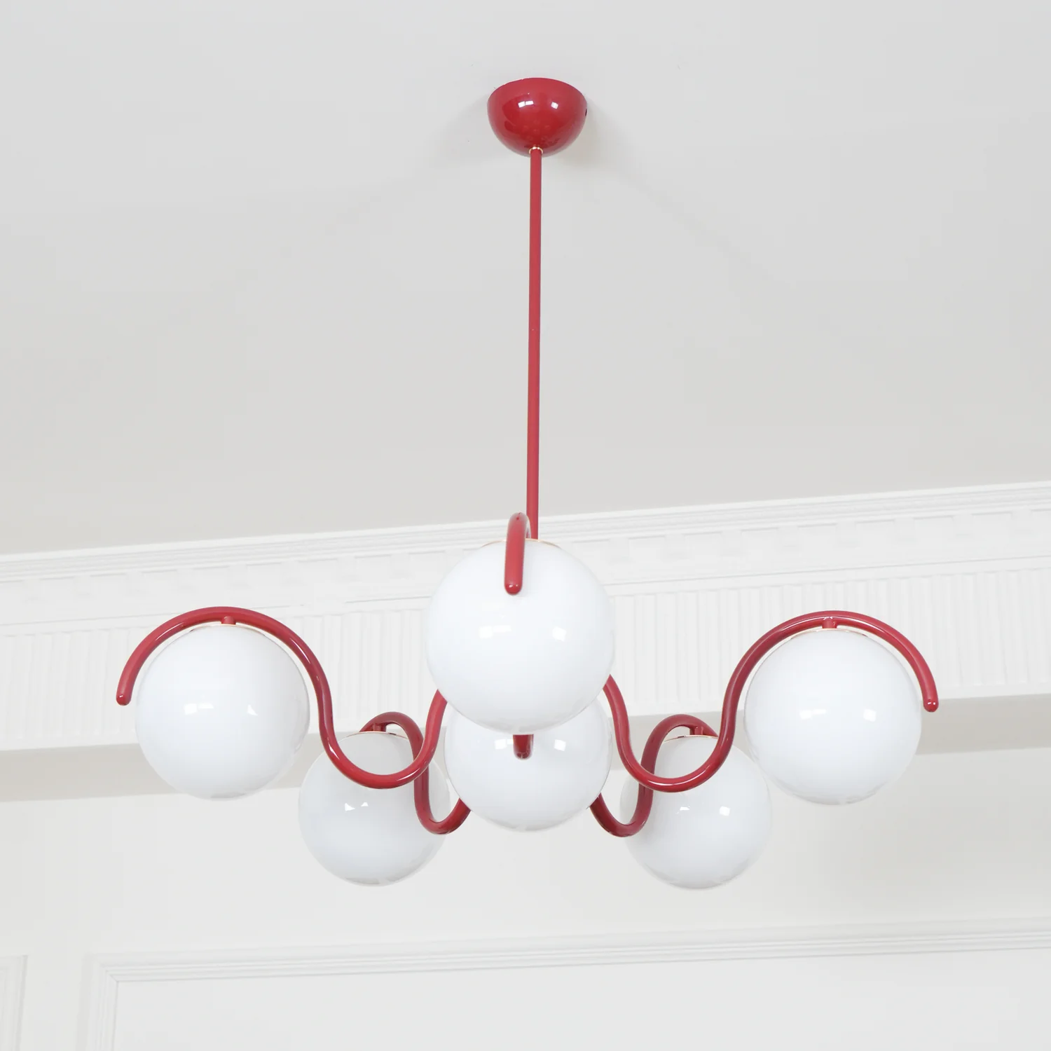 Valentina Vintage Metal Glass Pendant Light Bedroom Living Room