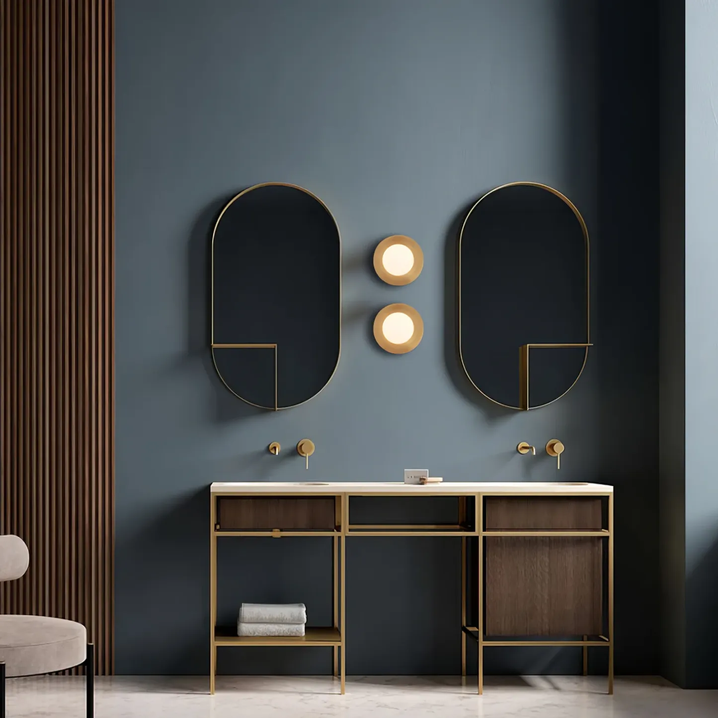 Orr Modern Minimalism Round Glass Wall Light Bedroom Living Room