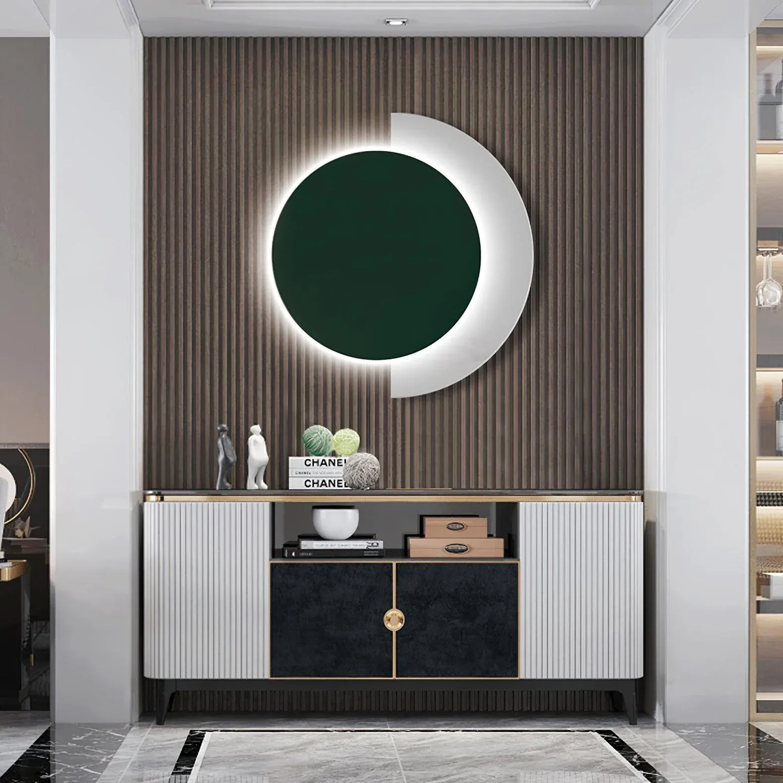 Edge Minimalisme Ronde Acryl Metaal Wandlamp Eetkamer Slaapkamer