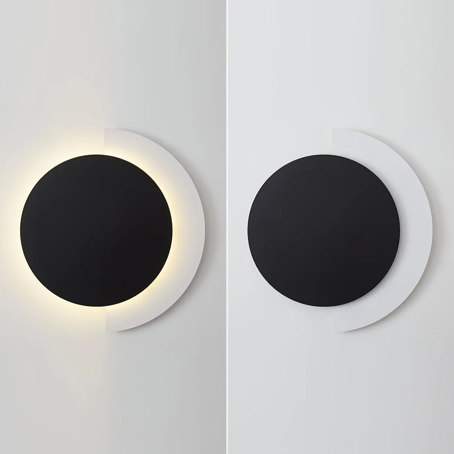 Edge Minimalisme Ronde Acryl Metaal Wandlamp Eetkamer Slaapkamer