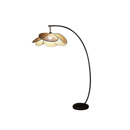 Ritta Design LED Vloerlamp Zwart Metaal Rotan Eetkamer Woonkamer