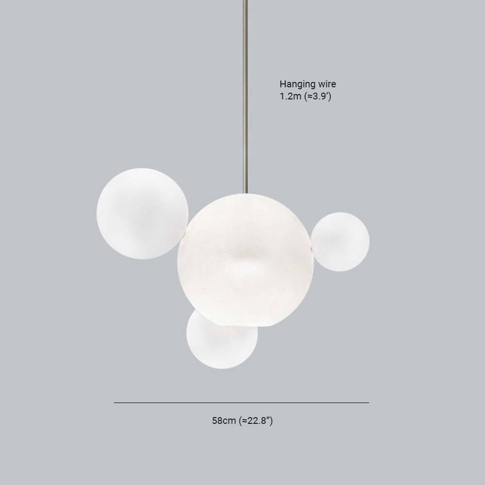 Hailie Moderne Bol LED Hanglamp Metaal/Glas Goud/Transparant Slaap/Woon/Eetkamer