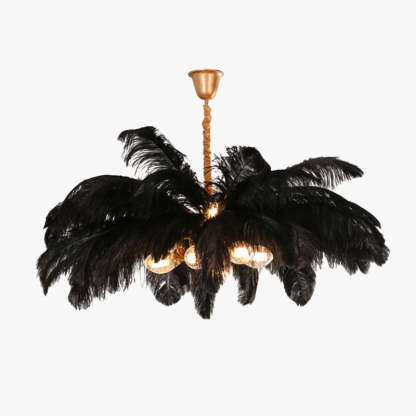 O'Moore Scandinavische Luxe Hanglampen Messing Veren Slaapkamer