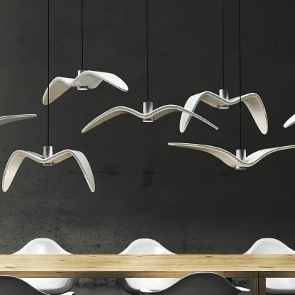 Orr Unusual Metal Resin Pendant Light Bedroom Living Room