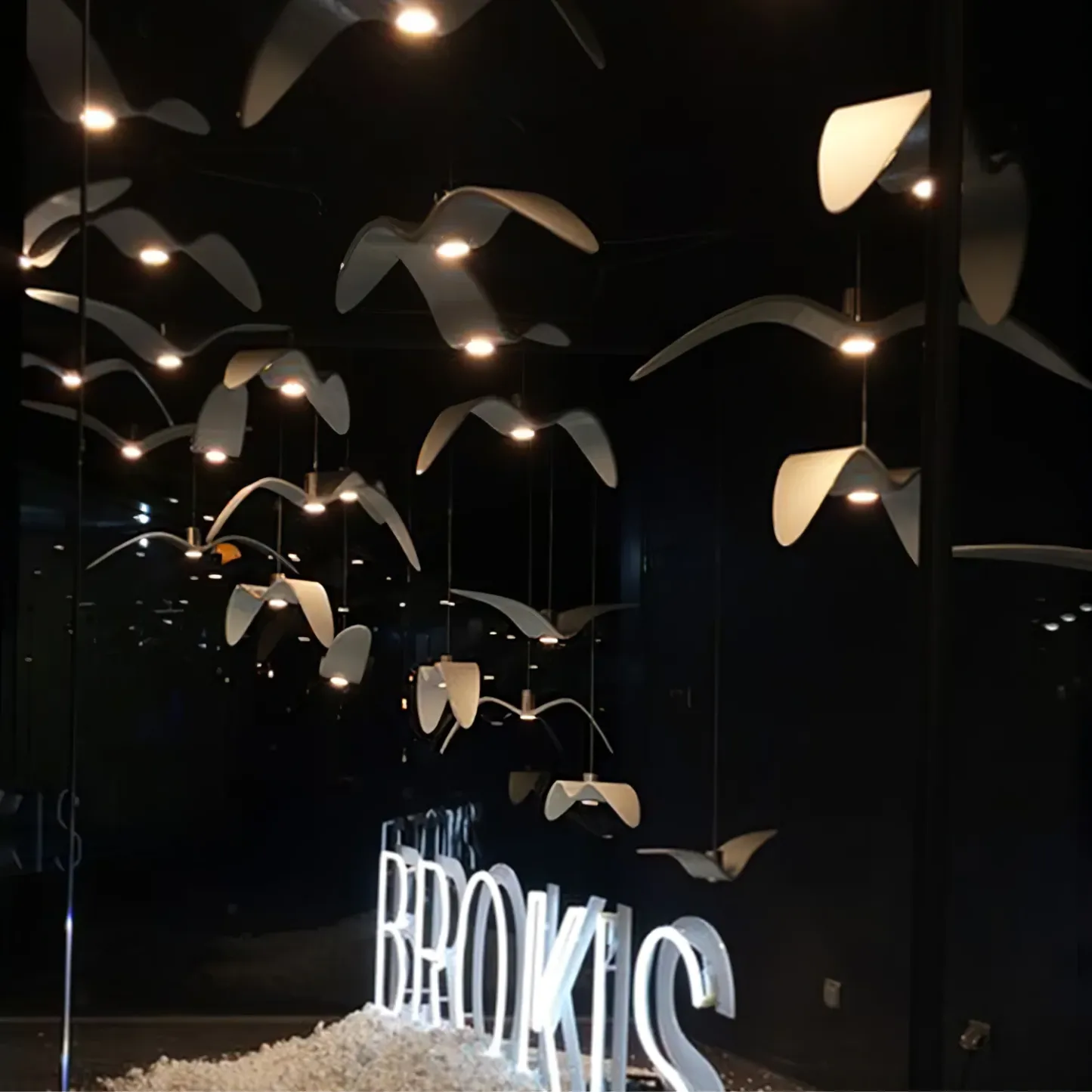 Orr Unusual Metal Resin Pendant Light Bedroom Living Room