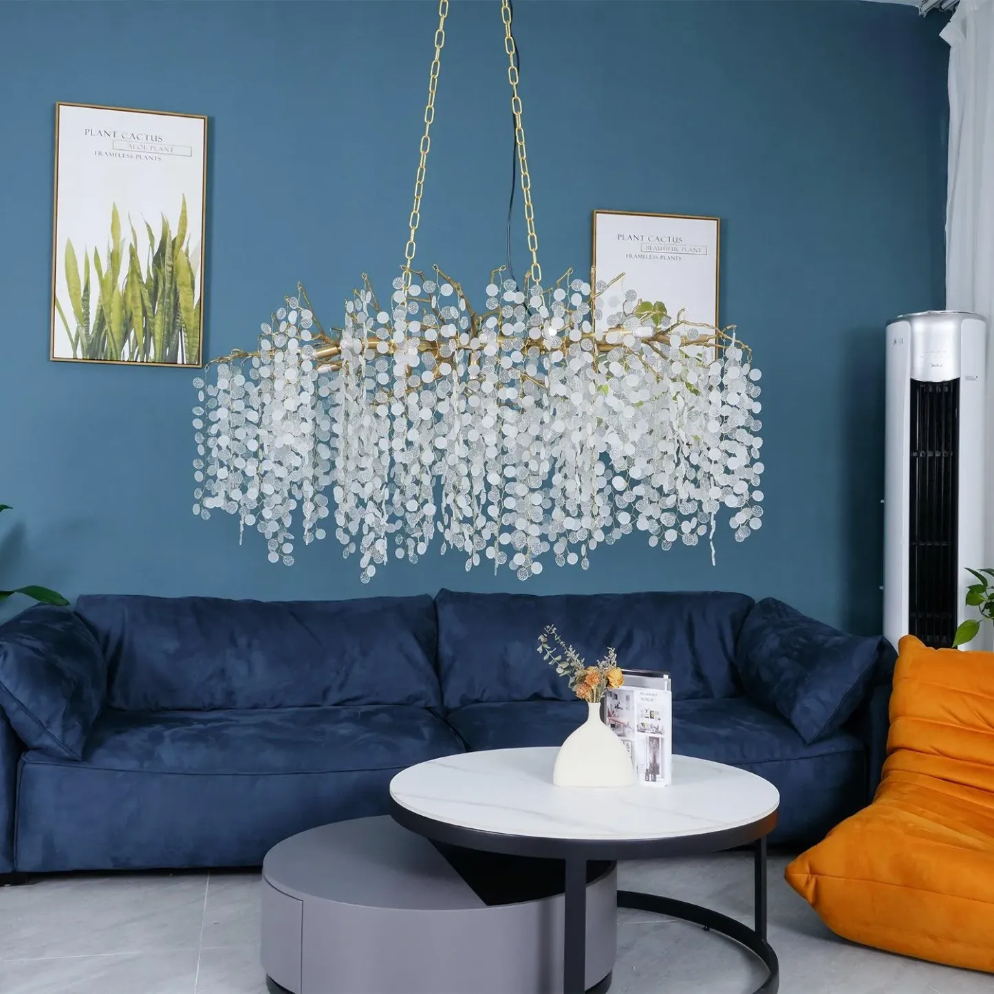 Marilyn Unusual Metal Glass Pendant Light Bedroom Living Room