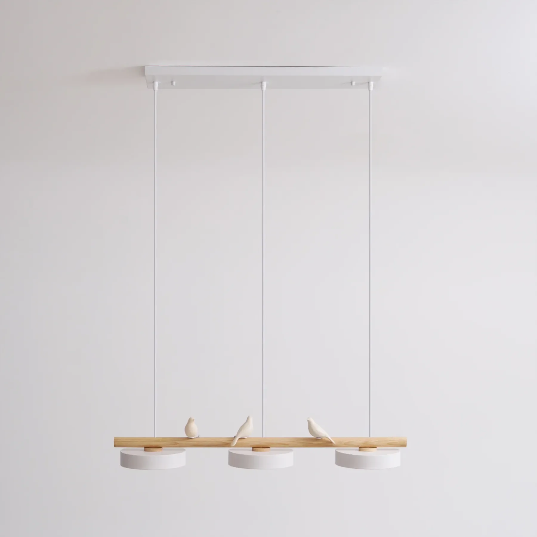 Morandi Modern Metal Wood Resin Acrylic Pendant Light Dining Room Bedroom