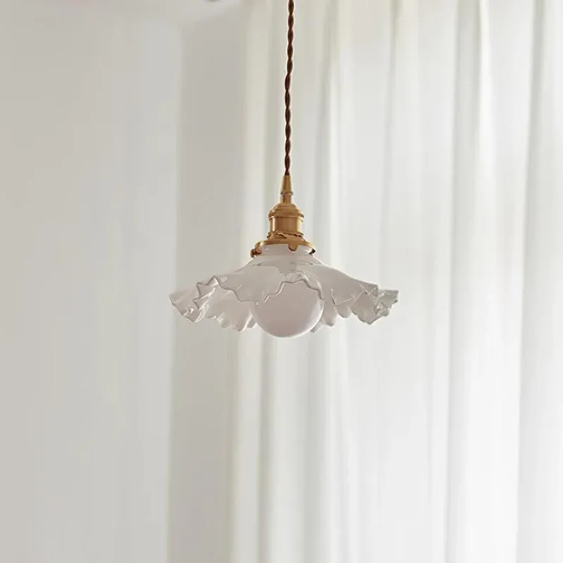 Carins Vintage Flower Glass Pendant Light Shades Bedroom Dining Room