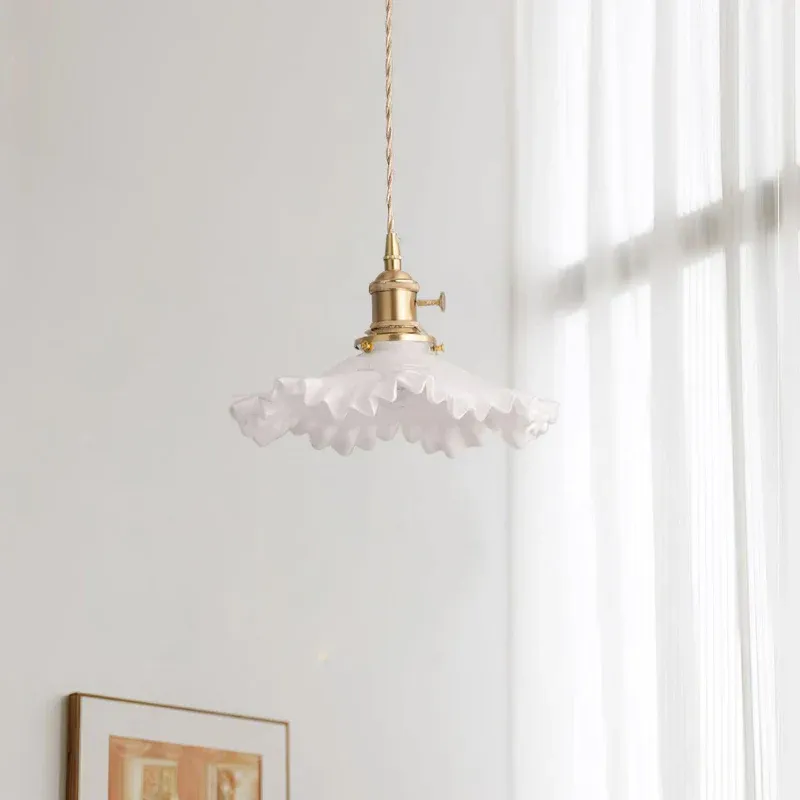 Carins Vintage Flower Glass Pendant Light Shades Bedroom Dining Room