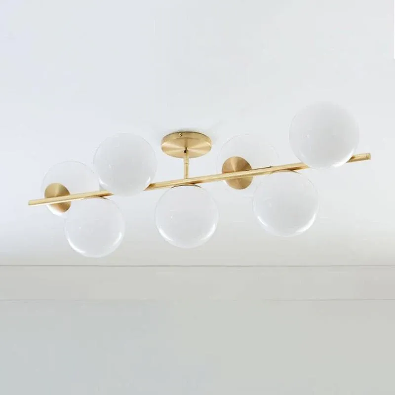 Valentina Modern Urban Brass Chandelier Living Dining Room