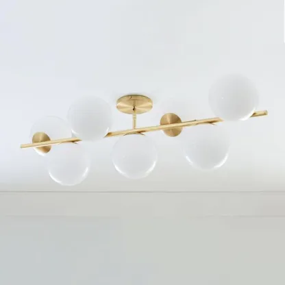 Valentina Modern Urban Brass Chandelier Living Dining Room