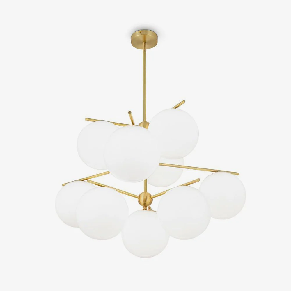 Valentina Modern Urban Brass Chandelier Living Dining Room