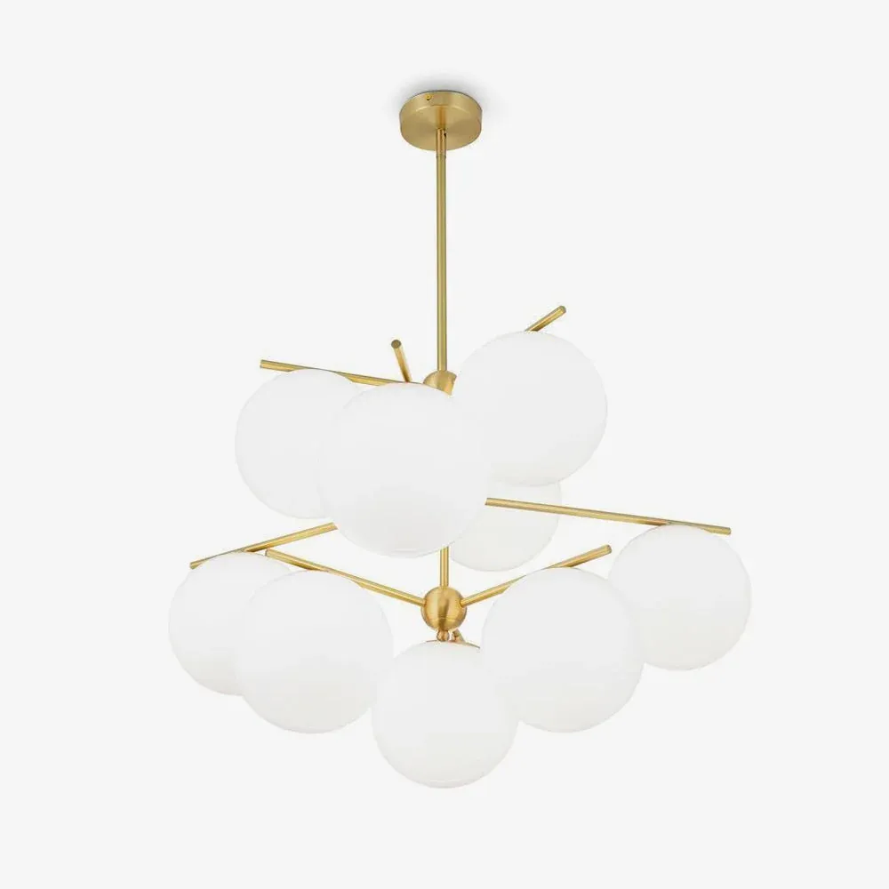 Valentina Modern Urban Brass Chandelier Living Dining Room