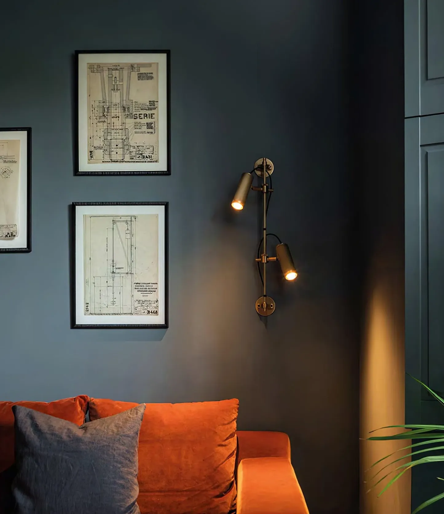 Edge Modern Industrial Metal Wall Light Bedroom Living Room