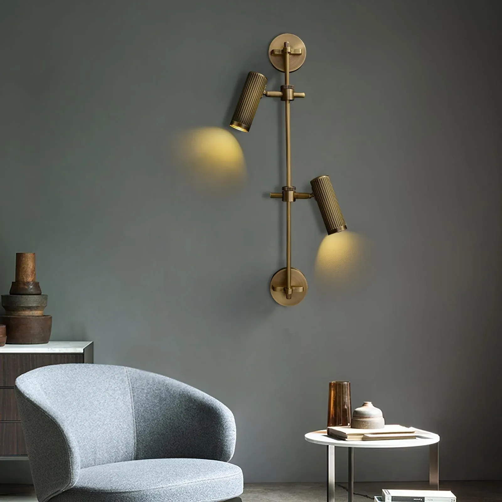 Edge Modern Industrial Metal Wall Light Bedroom Living Room