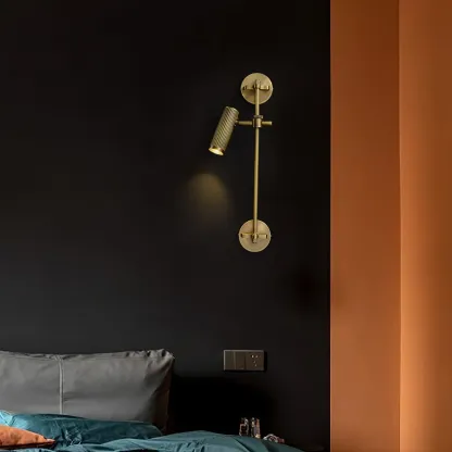Edge Modern Industrial Metal Wall Light Bedroom Living Room