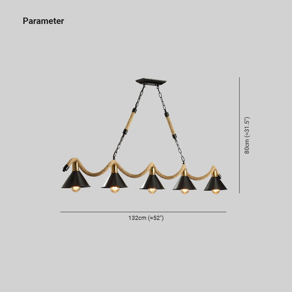 Epoch Vintage LED Zwarte Hanglampen Metaal Eetkamer/Café