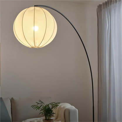 Renée Moderne Minimalistische Bolvormige Hanglamp Wit Metalen/Stof Slaapkamer/Woonkamer
