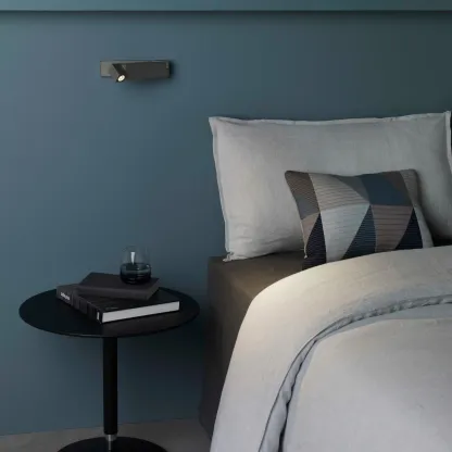 Edge Minimalisme Zwart-Wit Nikkel Wandlamp Eetkamer Slaapkamer