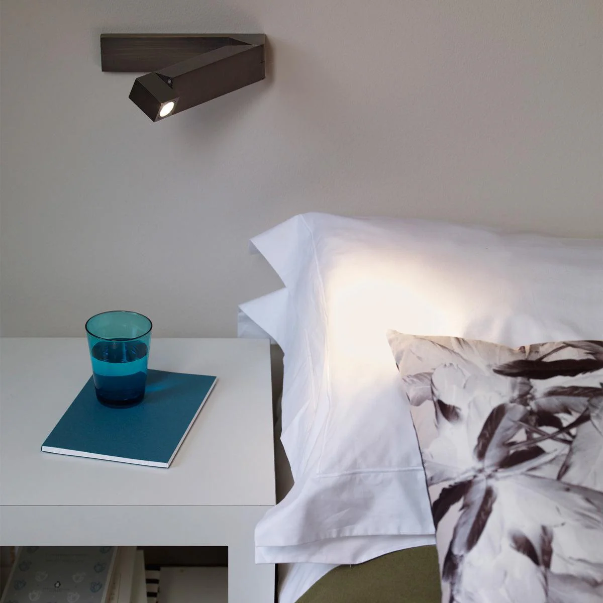 Edge Minimalisme Zwart-Wit Nikkel Wandlamp Eetkamer Slaapkamer
