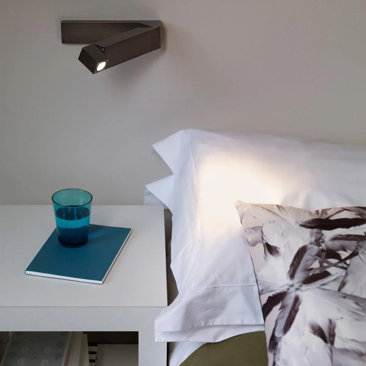 Edge Minimalisme Zwart-Wit Nikkel Wandlamp Eetkamer Slaapkamer