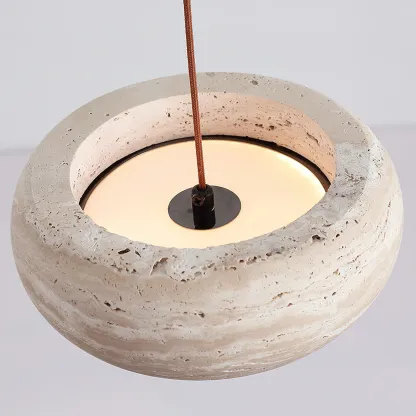 Ozawa Modern Round Cement Pendant Light Shades Bedroom Dining Room