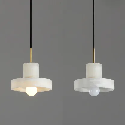 Jade Modern Ronde Albast Hanglampen Slaapkamer Eetkamer
