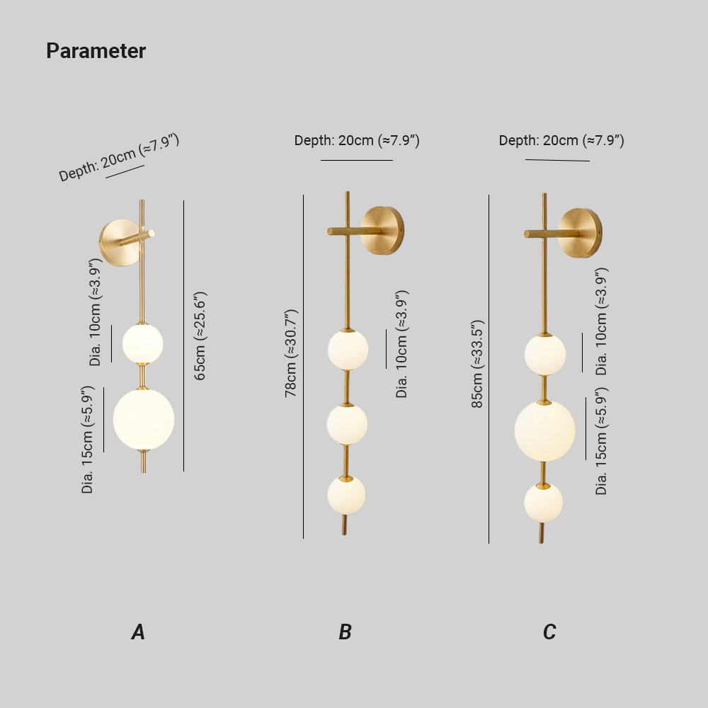 Edge Minimalism Metal Glass Plastic Wall Lamp Bedroom Living Room