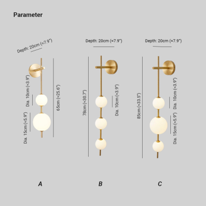 Edge Minimalism Metal Glass Plastic Wall Lamp Bedroom Living Room