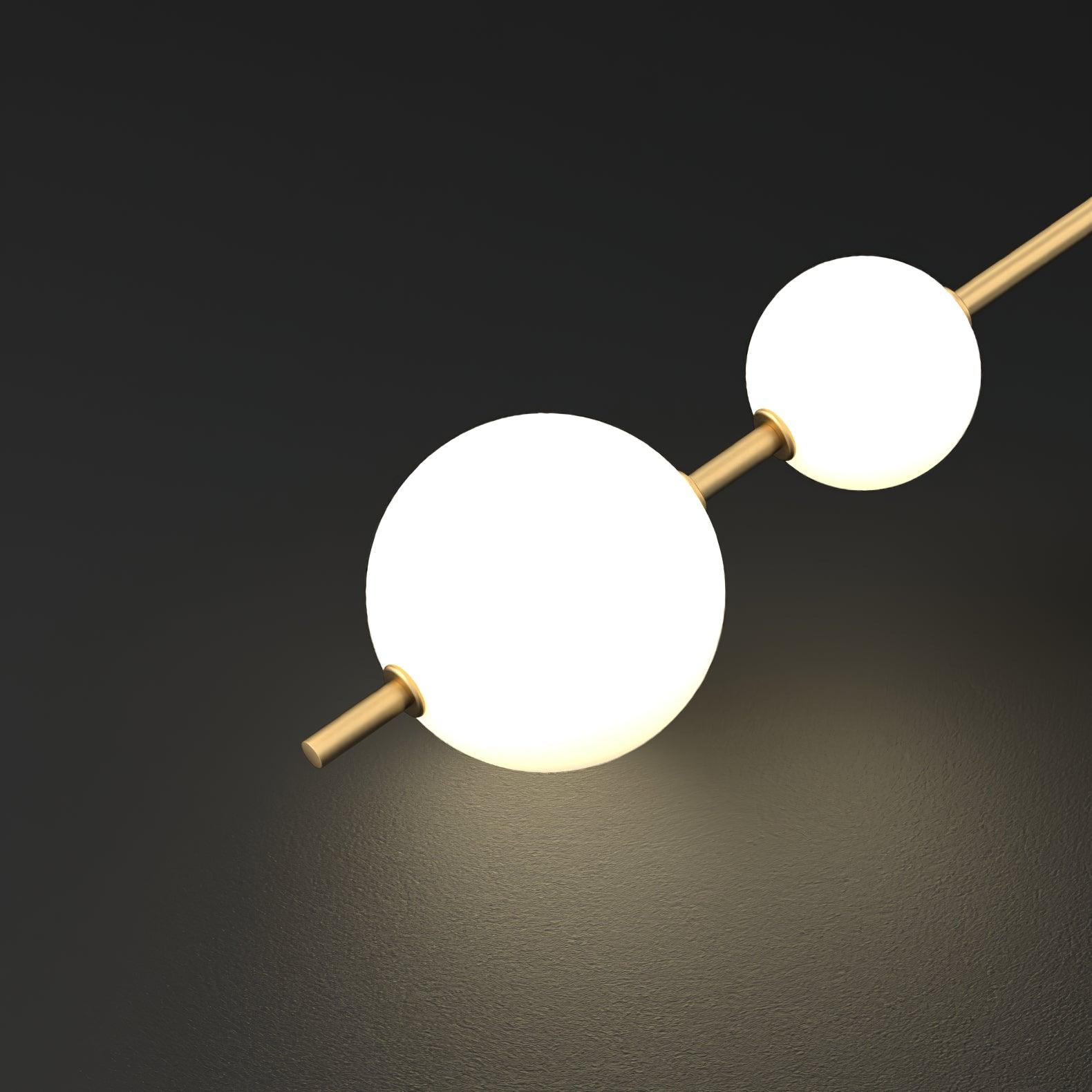 Edge Minimalism Metal Glass Plastic Wall Lamp Bedroom Living Room