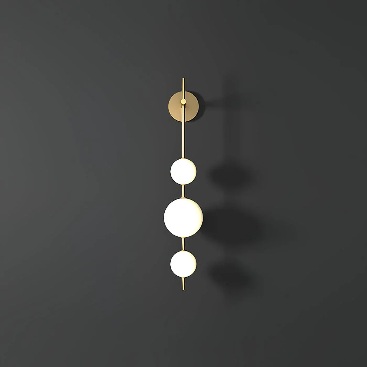 Edge Minimalism Metal Glass Plastic Wall Lamp Bedroom Living Room