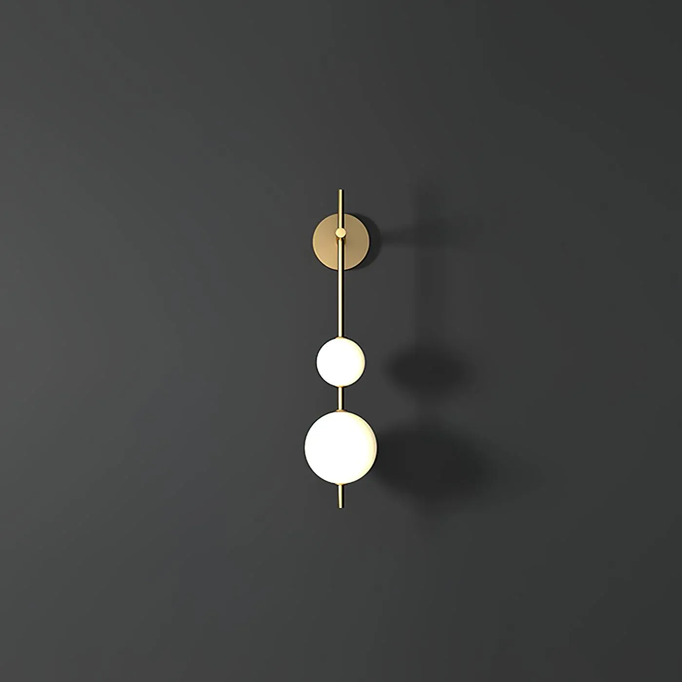 Edge Minimalism Metal Glass Plastic Wall Lamp Bedroom Living Room