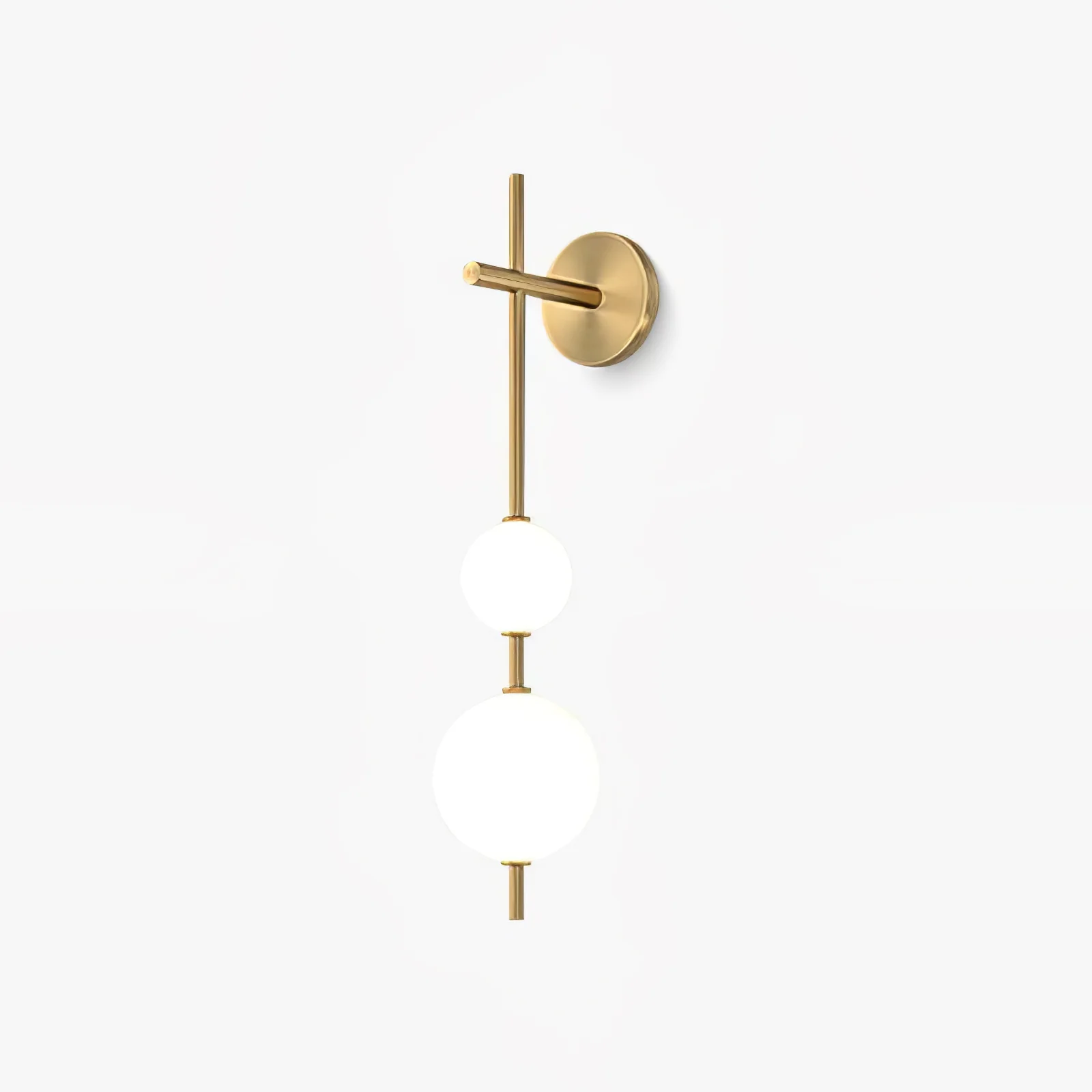 Edge Minimalism Metal Glass Plastic Wall Lamp Bedroom Living Room