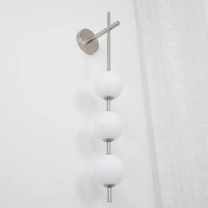 Edge Minimalism Metal Glass Plastic Wall Lamp Bedroom Living Room