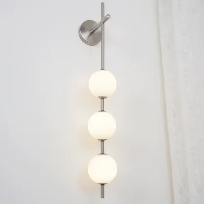 Edge Minimalism Metal Glass Plastic Wall Lamp Bedroom Living Room