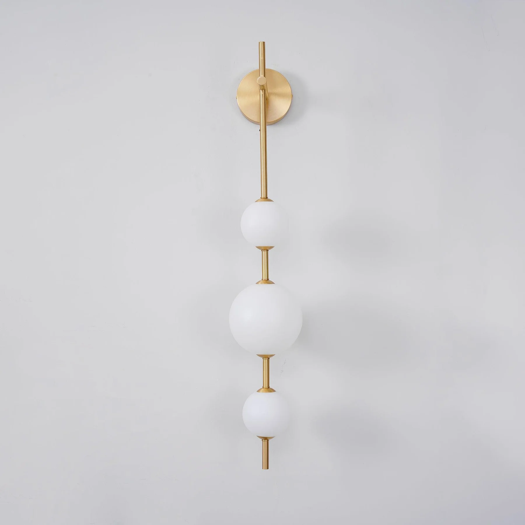 Edge Minimalism Metal Glass Plastic Wall Lamp Bedroom Living Room