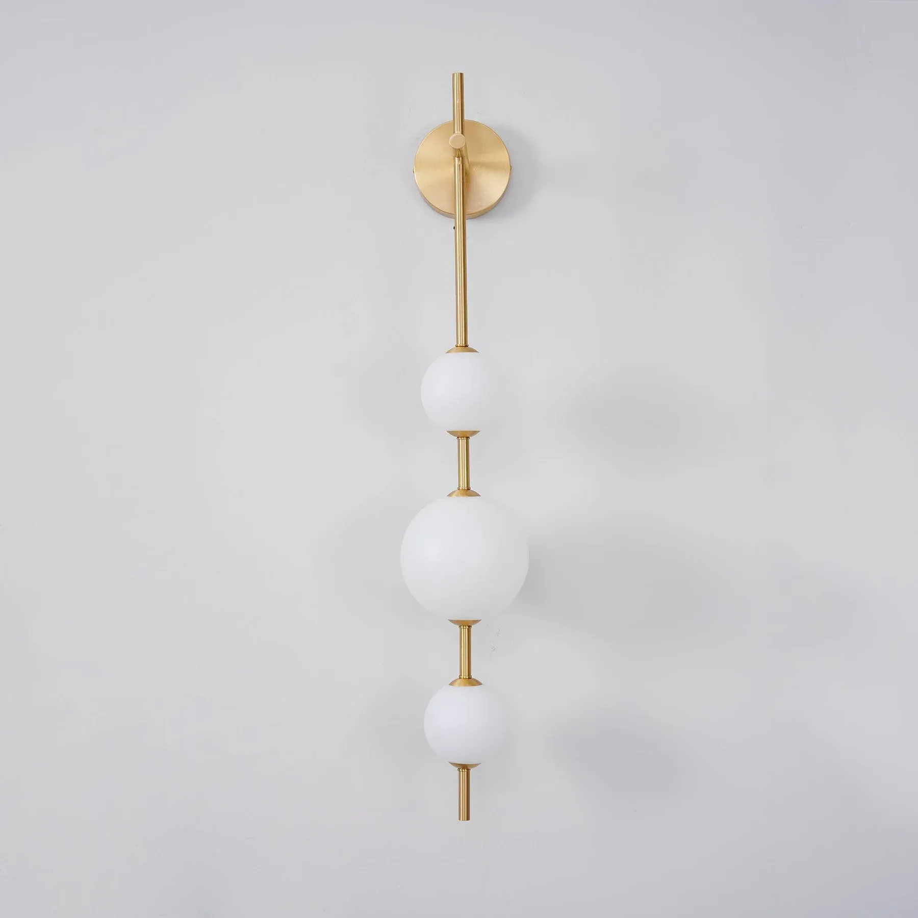 Edge Minimalism Metal Glass Plastic Wall Lamp Bedroom Living Room