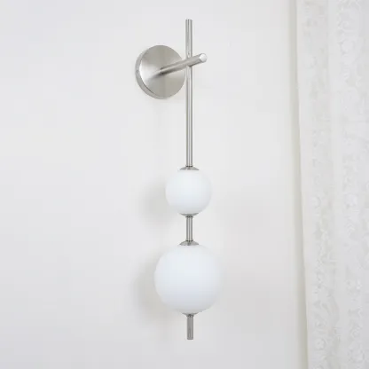 Edge Minimalism Metal Glass Plastic Wall Lamp Bedroom Living Room