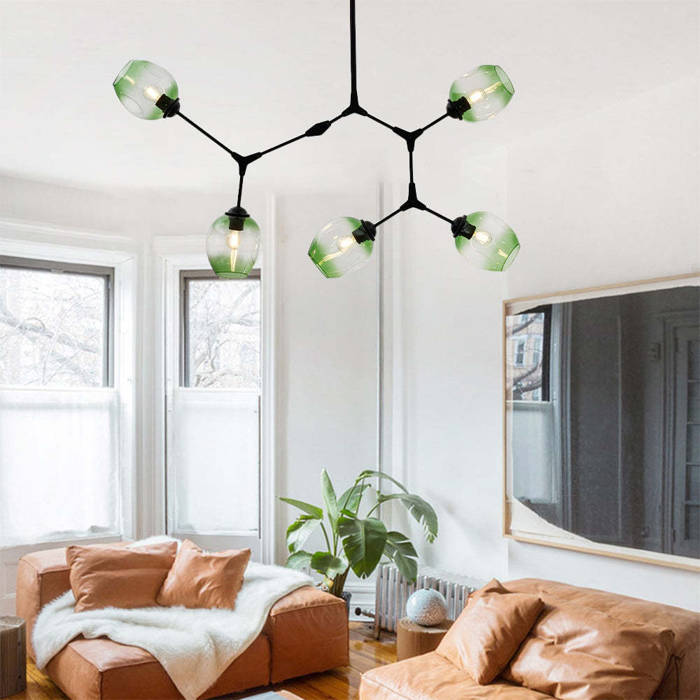 Valentina Ronde LED Hanglampen Metaal Glas Slaapkamer Woonkamer