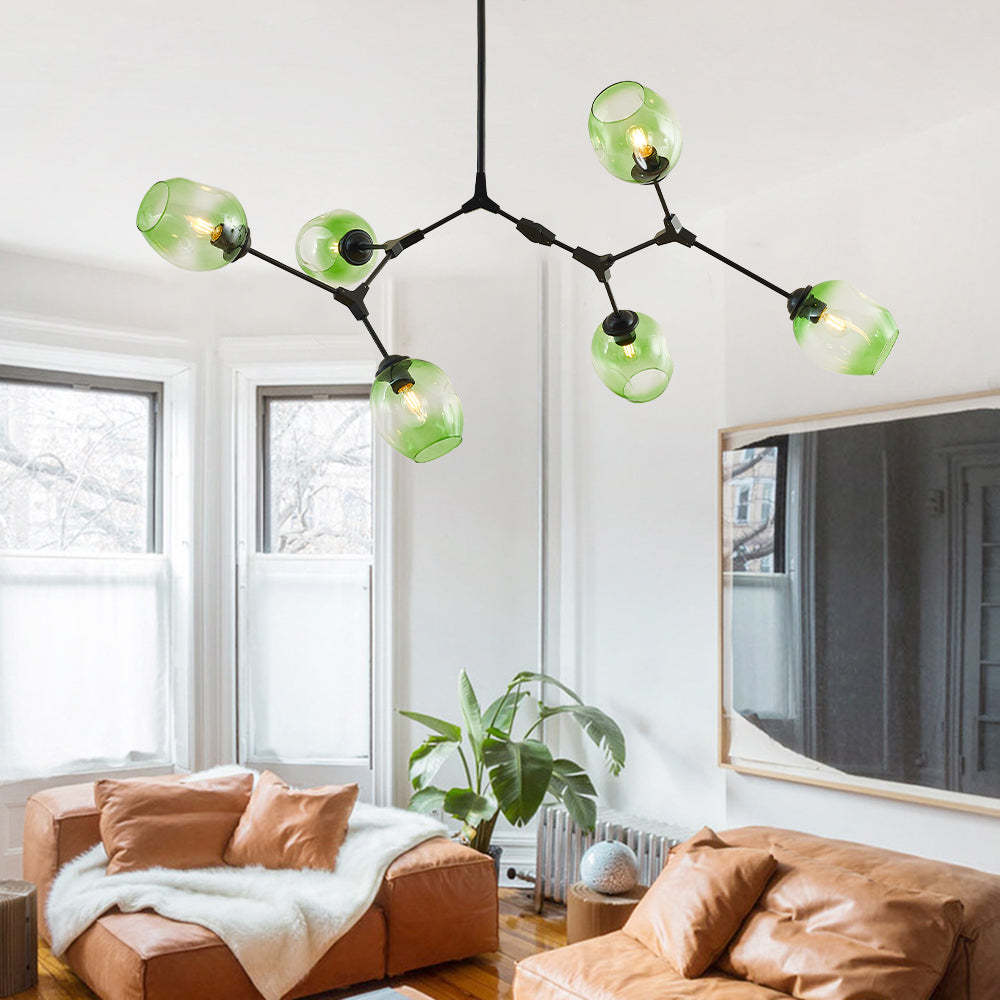 Valentina Ronde LED Hanglampen Metaal Glas Slaapkamer Woonkamer